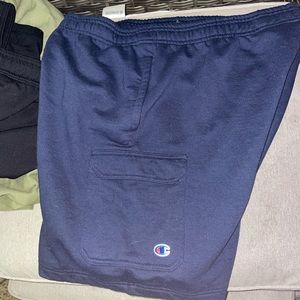 Xl champion blue fleece cargo shorts